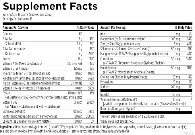 Designs for Health Pure PaleoMeal - Bone Broth Protein Powder with 17g Protein, Meal Replacement