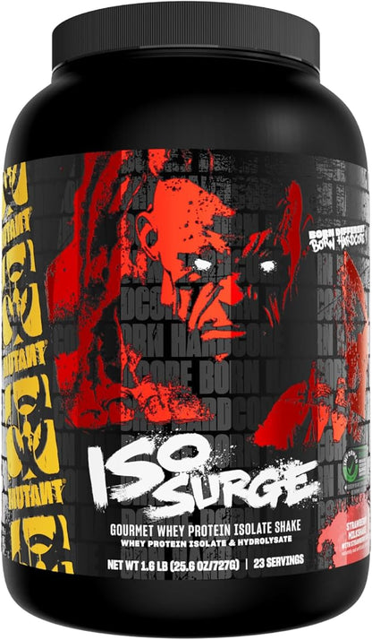 Mutant ISO Surge Whey Protein Isolate Powder Acts Fast to Help Recover, Build Muscle, Bulk and