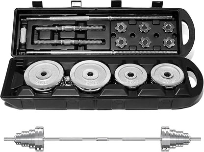 VIVITORY Fitness Dumbbells Set, Adjustable Weight Sets up to 11/22/44/66/110 lbs, with Metal