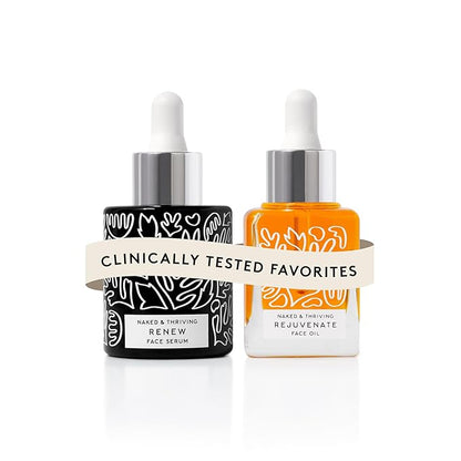Naked & Thriving The Night Set | Renew Resurfacing Night Serum (30 mL) + Rejuvenate Restorative