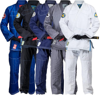 Gold BJJ Aeroweave Jiu Jitsu Gi - Ultra Lightweight BJJ Gi - Preshrunk Brazilian Jiu Jitsu Uniform