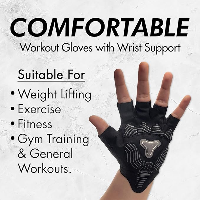 Home Suspension Training Kit & Workout Gloves – Fabric Resistance Band, Kinesiology Tape