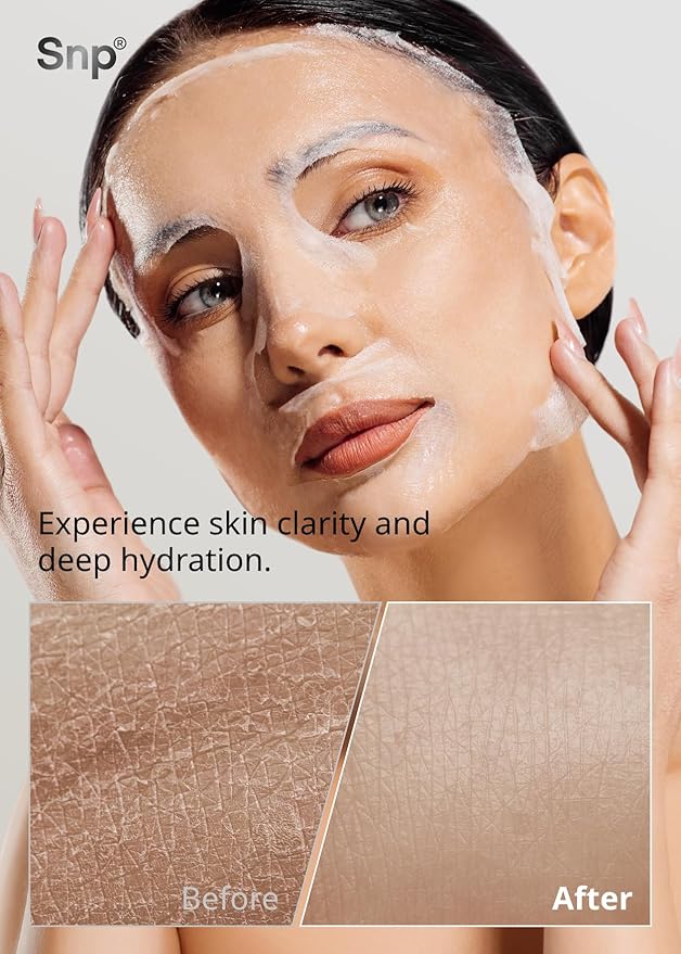 SNP 100% Diamond + 1000mg Hyaluronic Acid Sheet Mask | Tightening, Hydrating, and Nourishing with