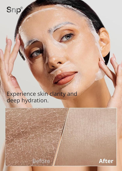 SNP 100% Diamond + 1000mg Hyaluronic Acid Sheet Mask | Tightening, Hydrating, and Nourishing with