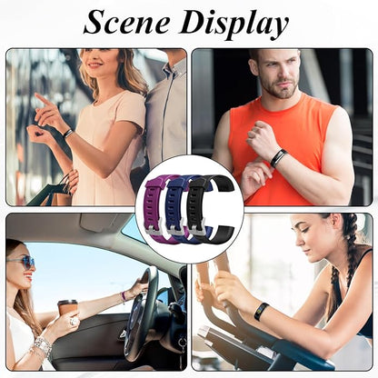 Watch Bands Replacement for ID115plus HR, Very Fit Pro Activity Fitness Tracker Wrist Bands Set