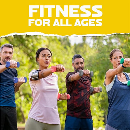 Yes4All Neoprene Coated Dumbbell Hand Weight Sets of 2 - Multiple Weight Options with 15 Colors