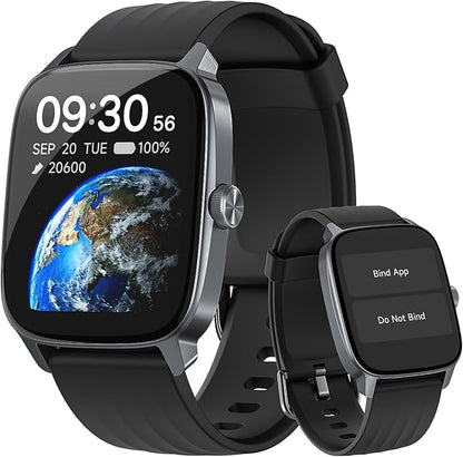 EURANS Smart Watch No App/Phone Required, 1.85" Ultra HD Display, Waterproof Fitness Tracker, 24/7