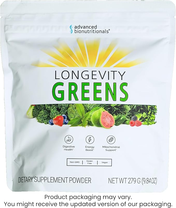 Advanced Greens Plus Powdered Superfood Formula 50 Fruits, Vegetables, Herbs, and Superfoods