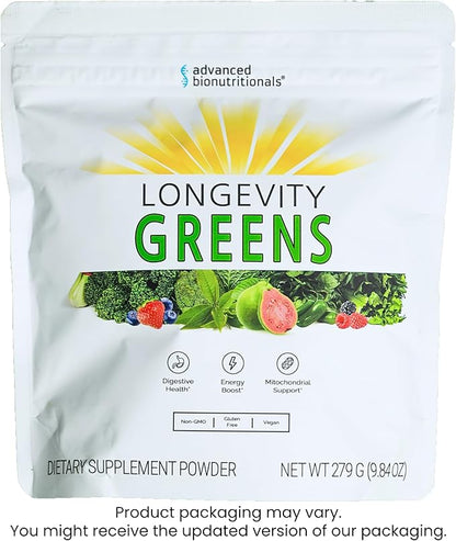 Advanced Greens Plus Powdered Superfood Formula 50 Fruits, Vegetables, Herbs, and Superfoods