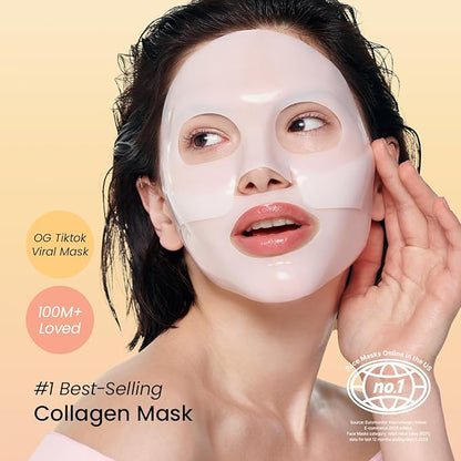 BIODANCE Bio-Collagen Real Deep Mask, Hydrating Overnight Hydrogel Mask, Pore Minimizing, Plumping