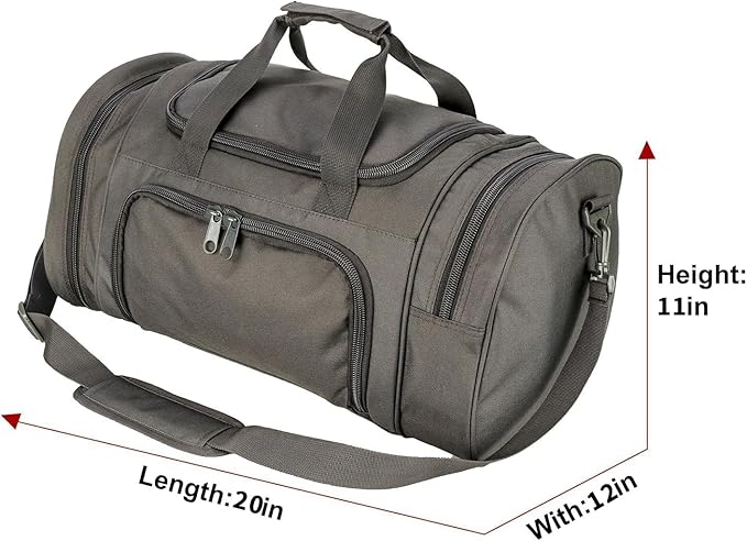 Tactical Travel Duffle Bag with Shoes Compartment Weekender Bags Carry On Overnight Bag For Men and