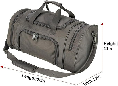 Tactical Travel Duffle Bag with Shoes Compartment Weekender Bags Carry On Overnight Bag For Men and