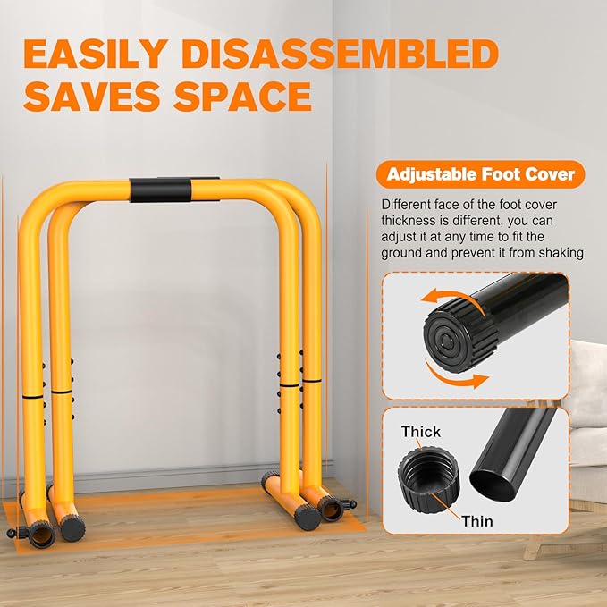 RELIFE REBUILD YOUR LIFE Dip Station Functional Heavy Duty Dip Stands Fitness Workout Dip bar