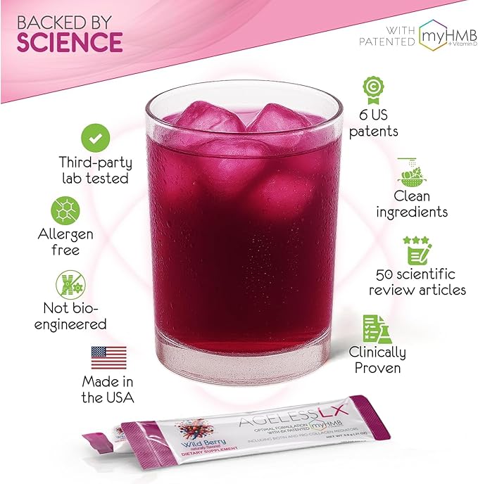 Powder Supplement for Women - with HMB Collagen Enhancer Plus Vitamin D3 with K2, Horsetail and