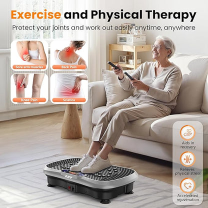 AXV Vibration Plate Fitness Platform Exercise Machine Vibrating Shaking Full Body Shaker Workout