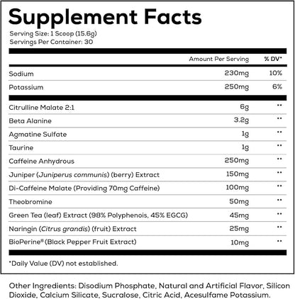 REDCON1 Total War Pre Workout, Cali Splash - Fast Acting Caffeinated Preworkout for Men + Women