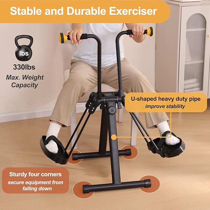 Pedal Exerciser Bike for Seniors, Hand Arm Leg and Knee Physical Therapy Exercise Equipment