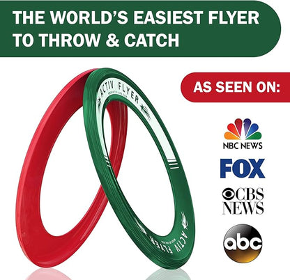 Activ Life Kid’s Flying Rings (2 Pack) They Fly Straight & Don’t Hurt, 80% Lighter Than Standard
