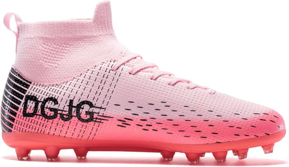 Youth Soccer Cleats Mens Training Football Cleats Lightweight Womens High-top Soccer Shoes AG