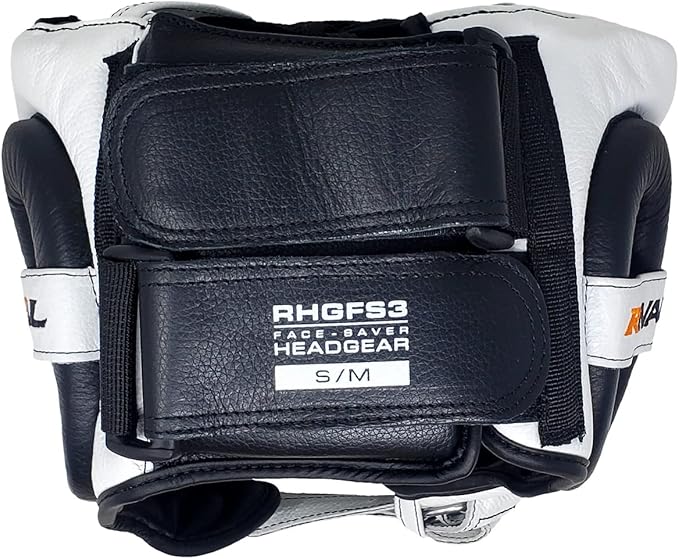 RIVAL Boxing RHGFS3 Face-Saver Sparring Headgear - Wide Eye Opening, Premium Leather, and