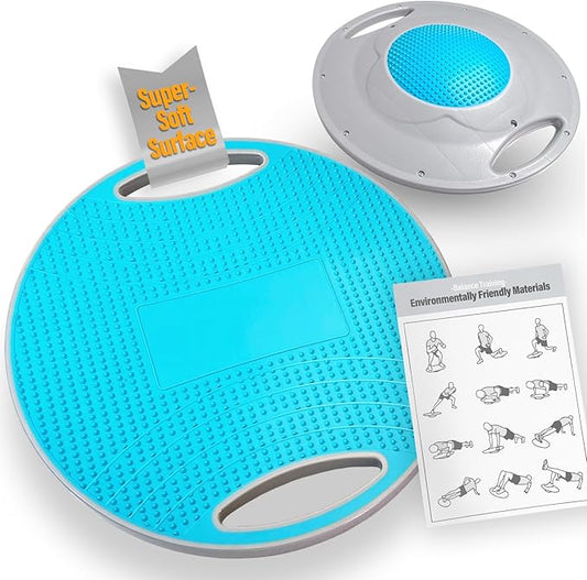 Upgraded Wobble Balance Board for Physical Therapy, Standing Desk & Gym 16 1/3" | Core Trainer with