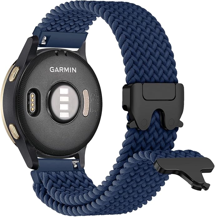 Braided Bands Compatible with Garmin Vivoactive 6/5/3/Venu 2 Plus/Forerunner 165/55/645/245 Music