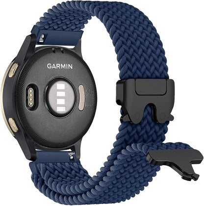 Braided Bands Compatible with Garmin Vivoactive 6/5/3/Venu 2 Plus/Forerunner 165/55/645/245 Music