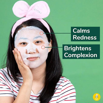 FACETORY K Beauty Face Mask Skin Care - Soothe Me Tea Tree 2-Step Sheet Mask with Tea Tree Extract