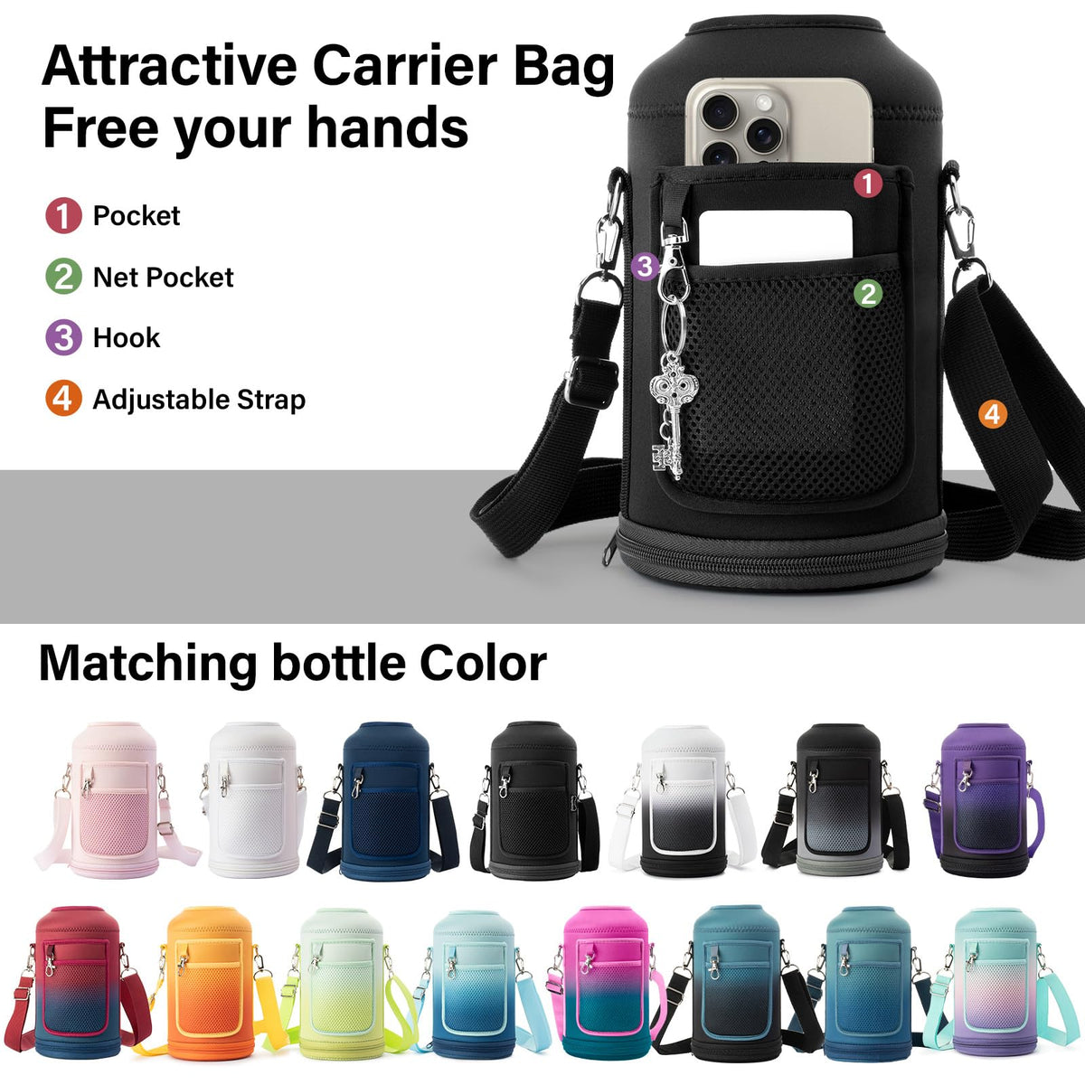 DYSANKY Insulated Water Bottle | Thickened Stainless Steel Vacuum Metal | Portable Sports Half
