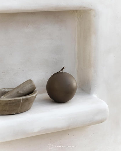 LAWA Sphere Candle - Beautiful Handmade Pillar Scented Soy Wax Elegant Aesthetic Candle