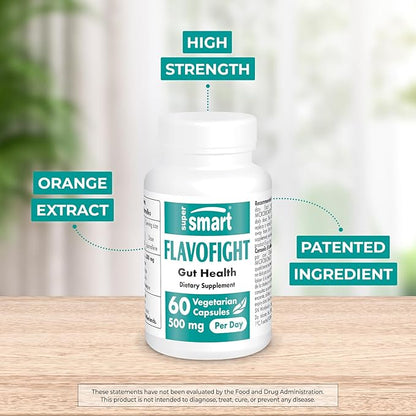 SuperSmart - FlavoFight 500mg per Day (Patented & High Strength) - Citrus Sinensis Extract