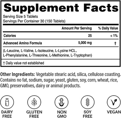 ??Advanced Amino Formula Tablets, Amino Acid Supplement, Build Muscle, Post Workout Recovery