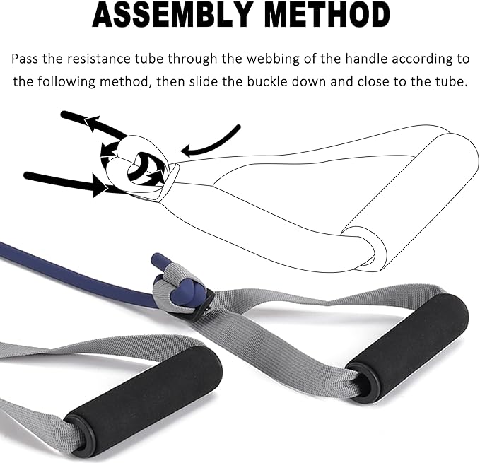 Resistance Bands for Working Out, Physical Therapy Bands, Latex Free Elastic and Exercise Bands Set