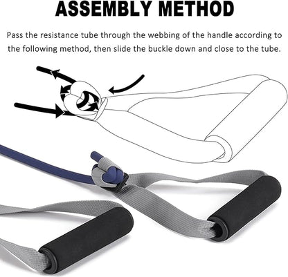 Resistance Bands for Working Out, Physical Therapy Bands, Latex Free Elastic and Exercise Bands Set