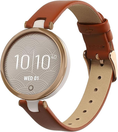 kwmobile Real Leather Watch Strap Compatible with Garmin Lily Sport - Fitness Tracker Replacement