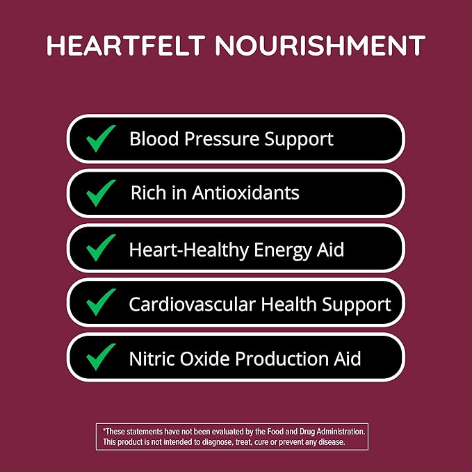 Organic Beet Root Capsules [1,300mg Superfood] ??Blood Pressure Support, Nitric Oxide Supplements