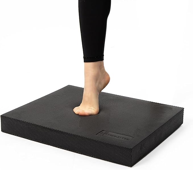 StrongTek Extra Wide Foam Balance Pad for Physical Therapy, 19" X 15.8" X 2.4", High-Density TPE