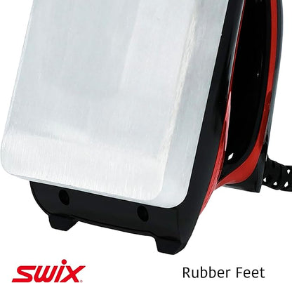 Swix DIGITAL Ski & Snowboard Wax IRON - Red - 18mm Base Plate - Adjustable Temperature for all waxes