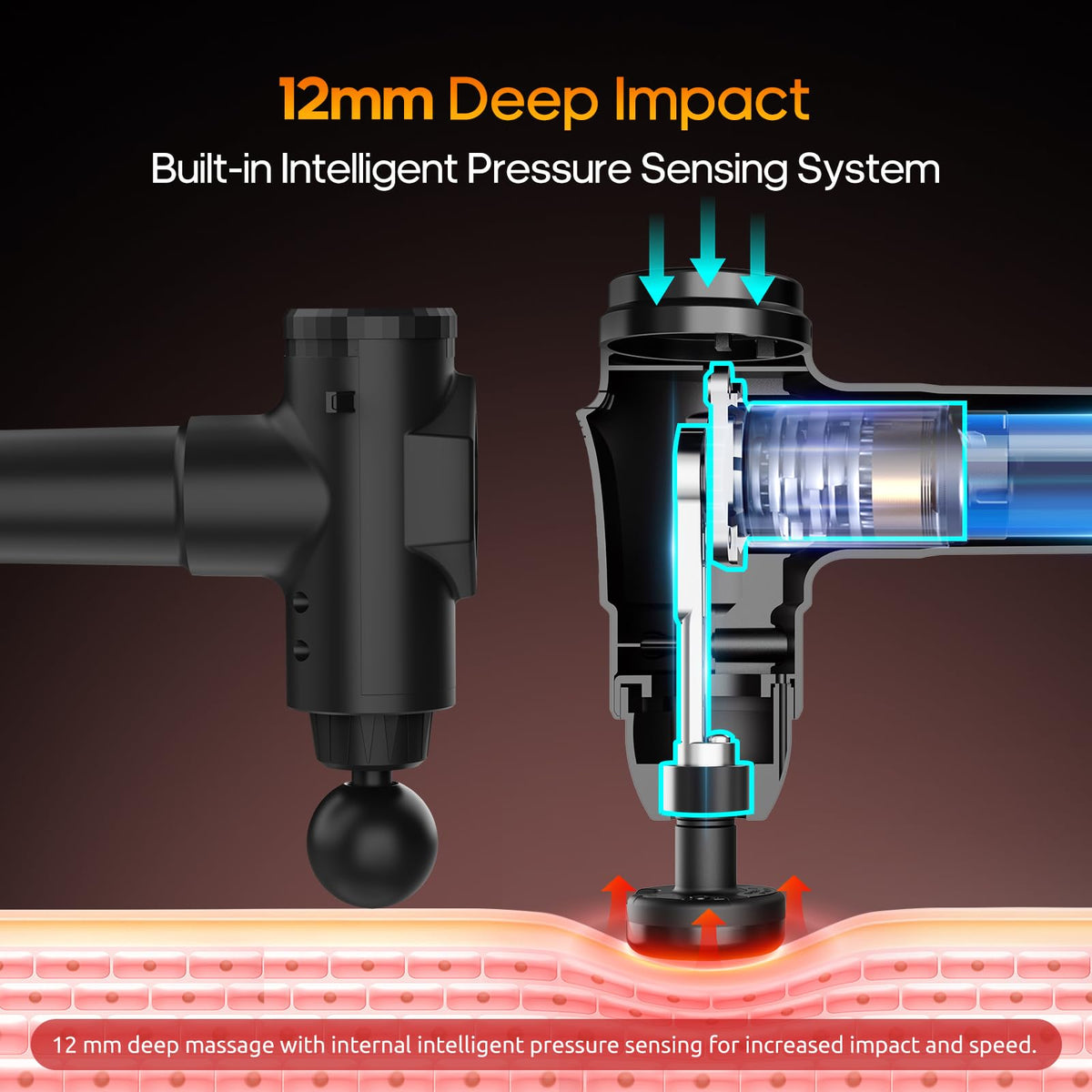 Massage Gun with Heat Massager Deep Tissue Muscle Massager Gifts for Men