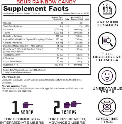 Prevail Pre Workout Powder with Nootropics: Pre-Workout Drink for Men and Women, Cutting Edge
