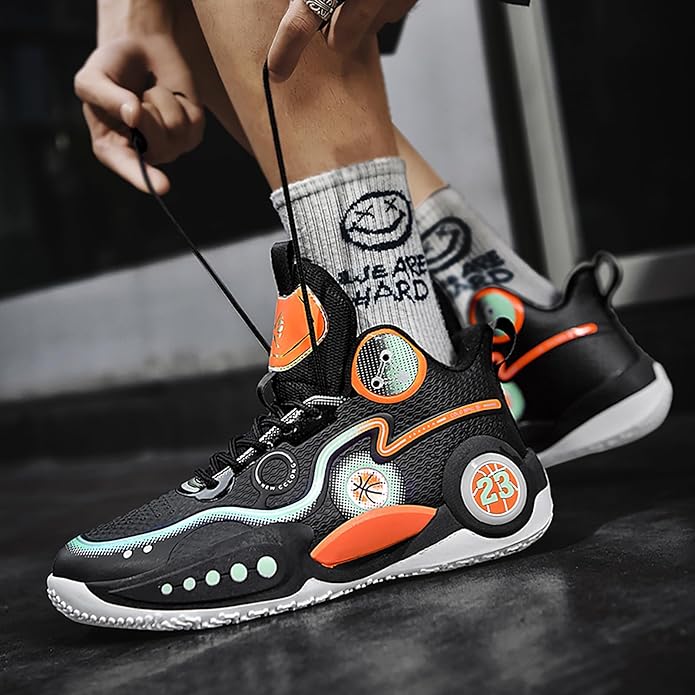 Boys Basketball Shoes Breathable Indoor Athletic Shoes Youth Outdoor Fashion Sneakers Comfortable