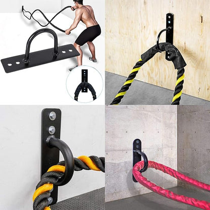 Battle Ropes Anchor, Battle Rope Wall Ceiling Mount Kit Bracket Hook for Suspension Straps Crossfit