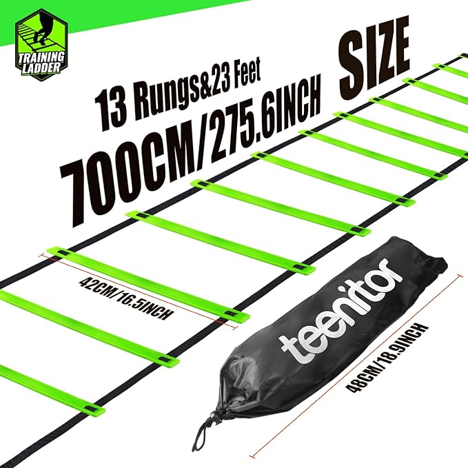 Teenitor Agility Ladder Speed Ladder Training Ladder for Soccer, Speed, Football Fitness Feet
