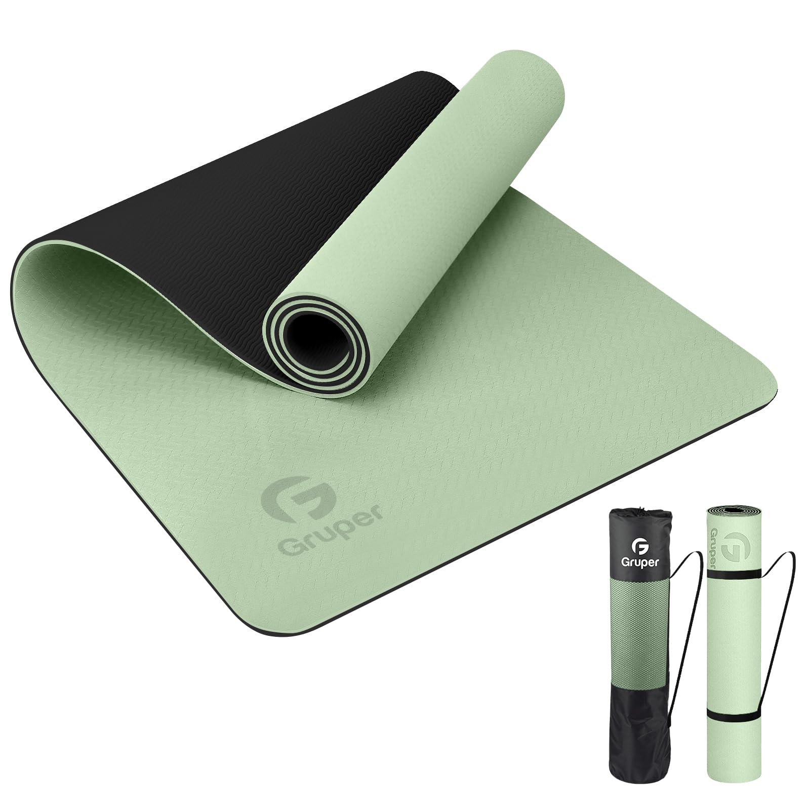 Yoga Mat Non Slip, Eco Friendly Fitness Exercise Mat with Carrying Strap,Pro Yoga Mats for