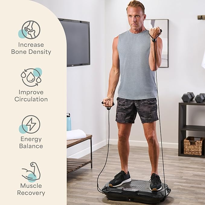 Lifepro Waver Vibration Plate Exercise Machine for Lymphatic Drainage, Muscle Activation, Full-Body