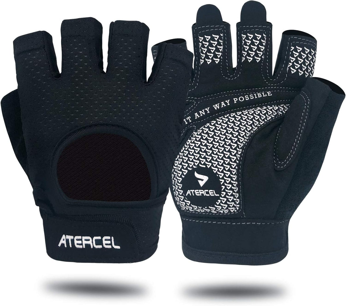 ATERCEL Weight Lifting Gloves Full Palm Protection, Workout Gloves for Gym, Cycling, Exercise