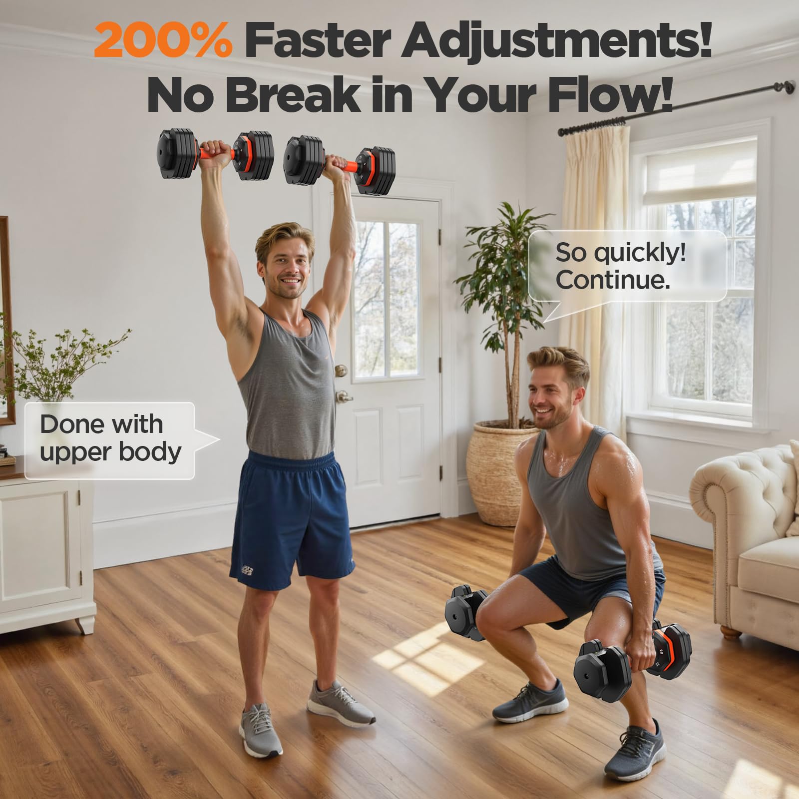 2026 Updated Adjustable Dumbbell Set of 2, 5-in-1 Weights Dumbbell Set with Storage Box, 25lbs