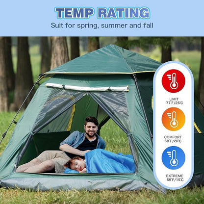 REDCAMP Kids Mummy Sleeping Bag for Camping, 3 Season Cold Weather Sleeping Bag Fit Boys,Girls &