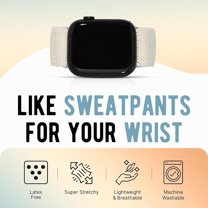 Braxley Bands - Organic Cotton Watch Bands For Women and Men, Compatible With All Apple Watch Sizes