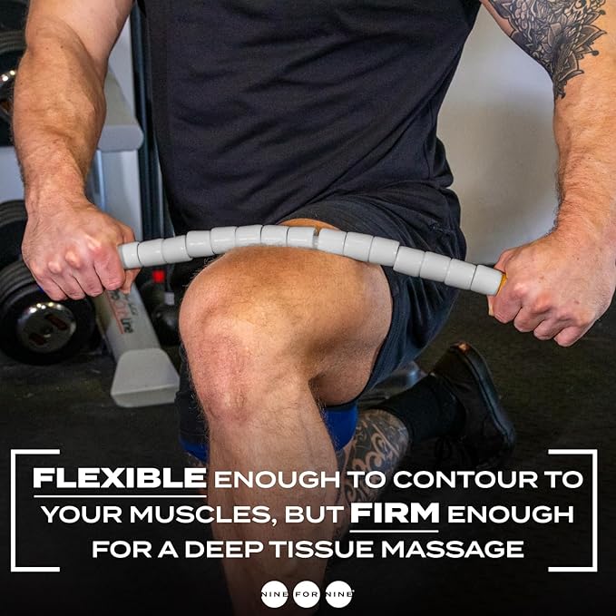 Massage Stick 24" Handheld Spindle Massage Roller - Full Body Muscle Recovery & Myofascial Release